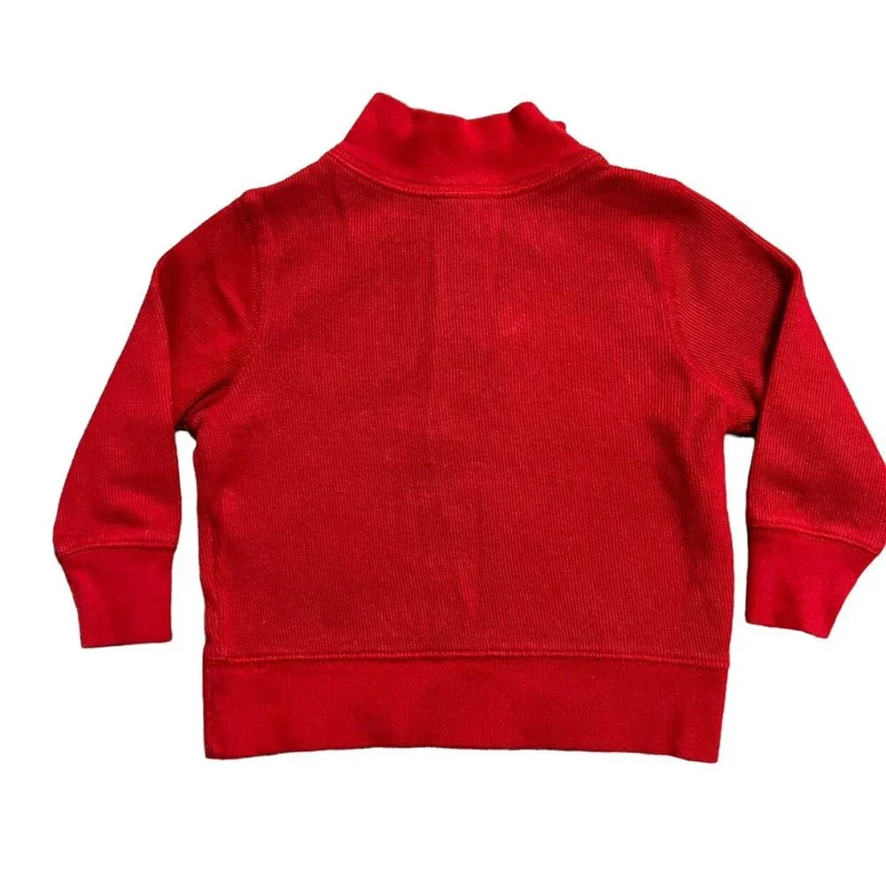 Old Navy 12-18m Red Half Zip Pullover Sweater